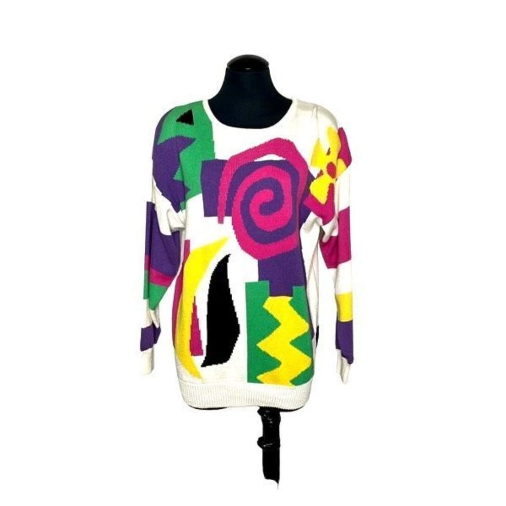 Vintage 80s‎ Qui Designer Collection Sweater- Women’s M